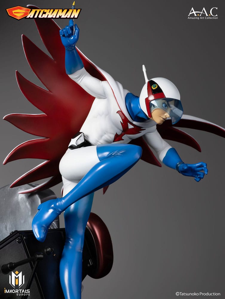 Gatchaman Amazing Art Collection Statue Ken the Eagle, The Leader of the Science Ninja Team 34 cm Image 7