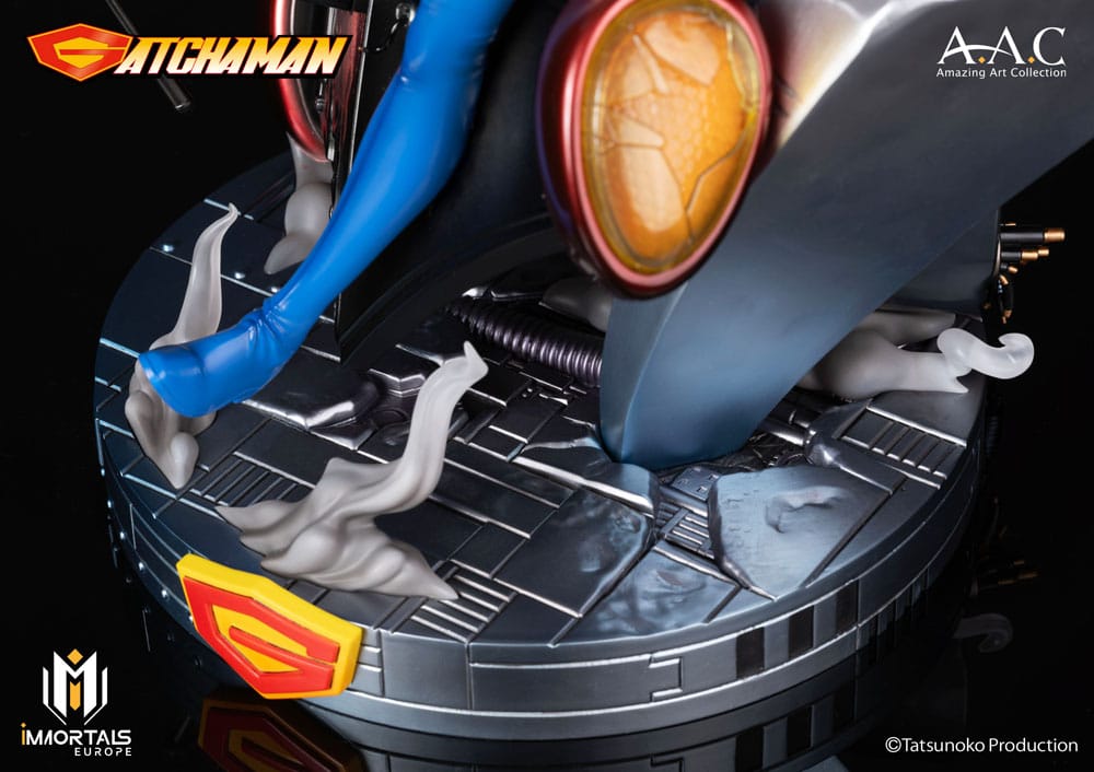 Gatchaman Amazing Art Collection Statue Ken the Eagle, The Leader of the Science Ninja Team 34 cm Image 11