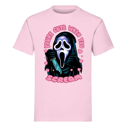 Scream - Schrei! T-Shirt Ghost Face You're Cute when you Scream Größe S Image