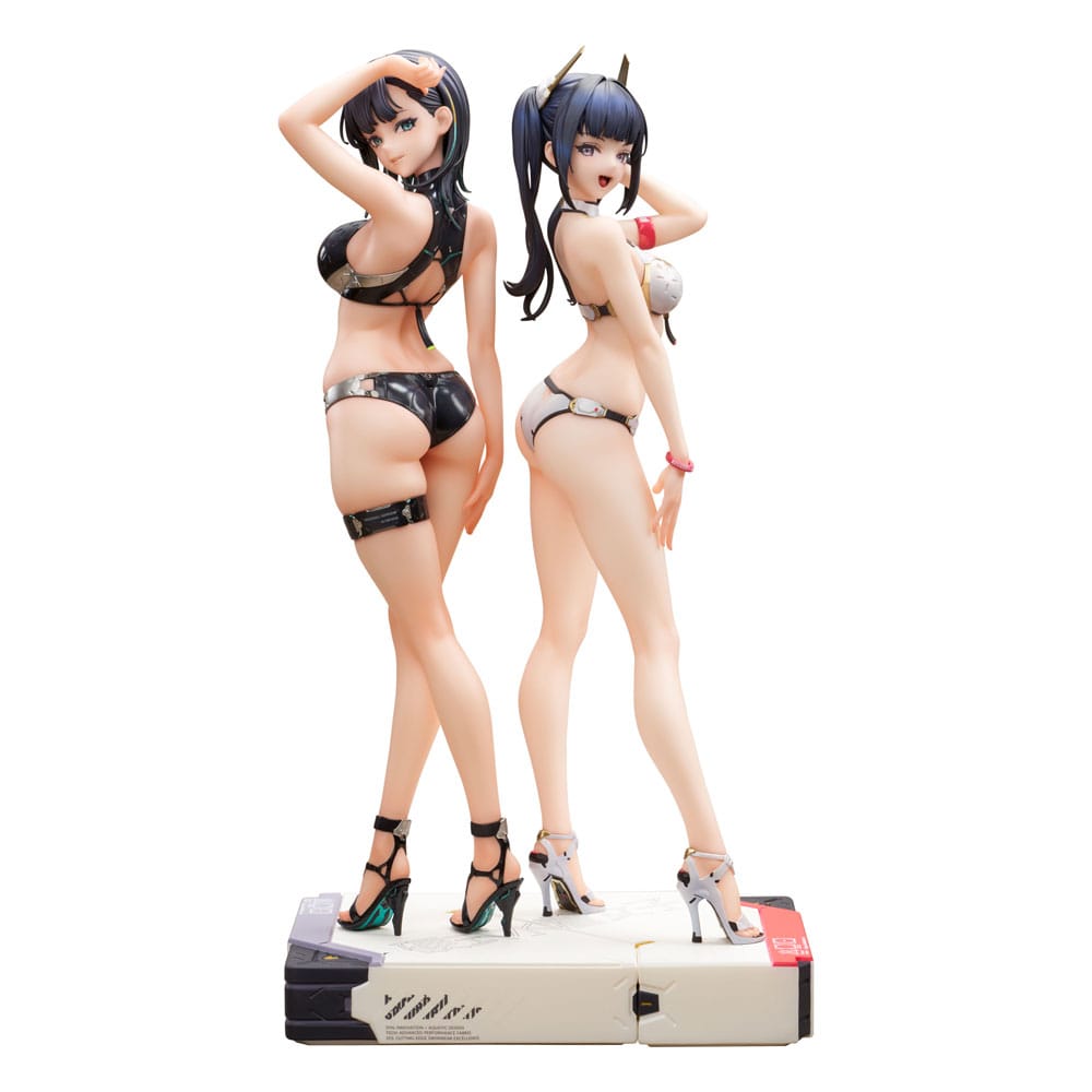 Original Character SSR PVC Statuen 1/6 Konno Ao & Hakuyou Maruko 30 cm Image 1