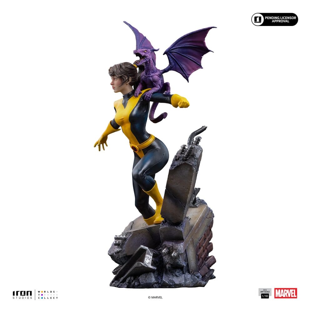 Marvel Kitty Pride & Lockheed X-Men Comics BDS Art Scale Statue 1/10 Kitty Pride & Lockheed 24 cm Image 2