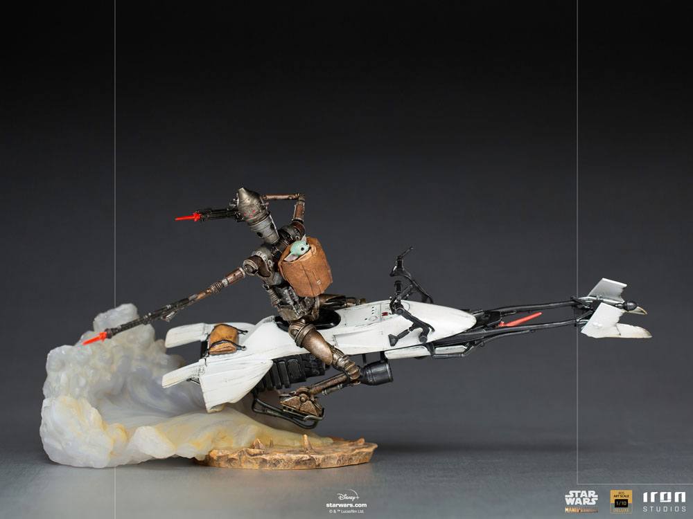 Star Wars The Mandalorian Deluxe Art Scale Statue 1/10 IG-11 & The Child 20 cm Image 5