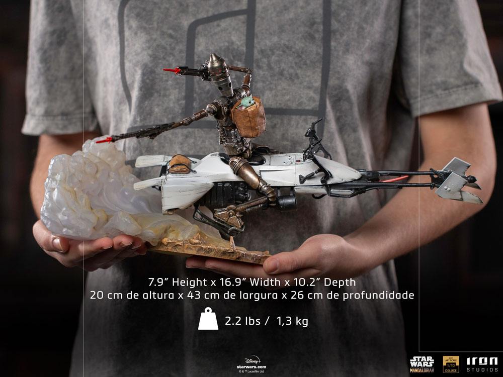 Star Wars The Mandalorian Deluxe Art Scale Statue 1/10 IG-11 & The Child 20 cm Image 12