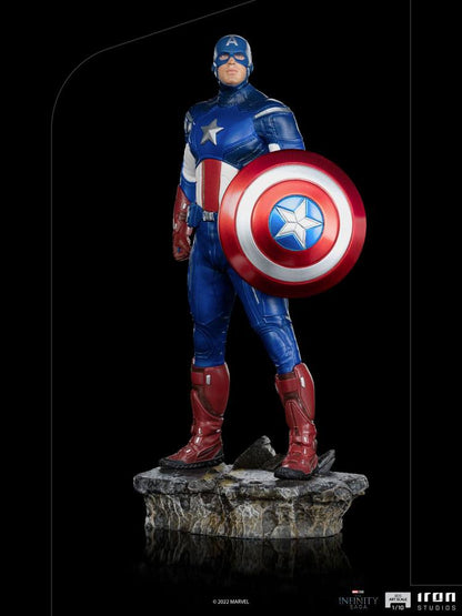 The Infinity Saga BDS Art Scale Statue 1/10 Captain America Battle of NY 23 cm Image 2
