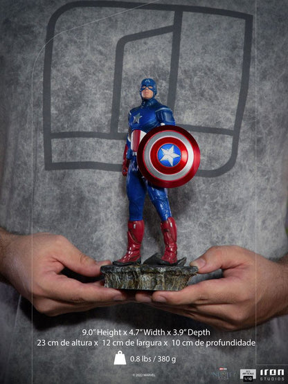 The Infinity Saga BDS Art Scale Statue 1/10 Captain America Battle of NY 23 cm Image 7