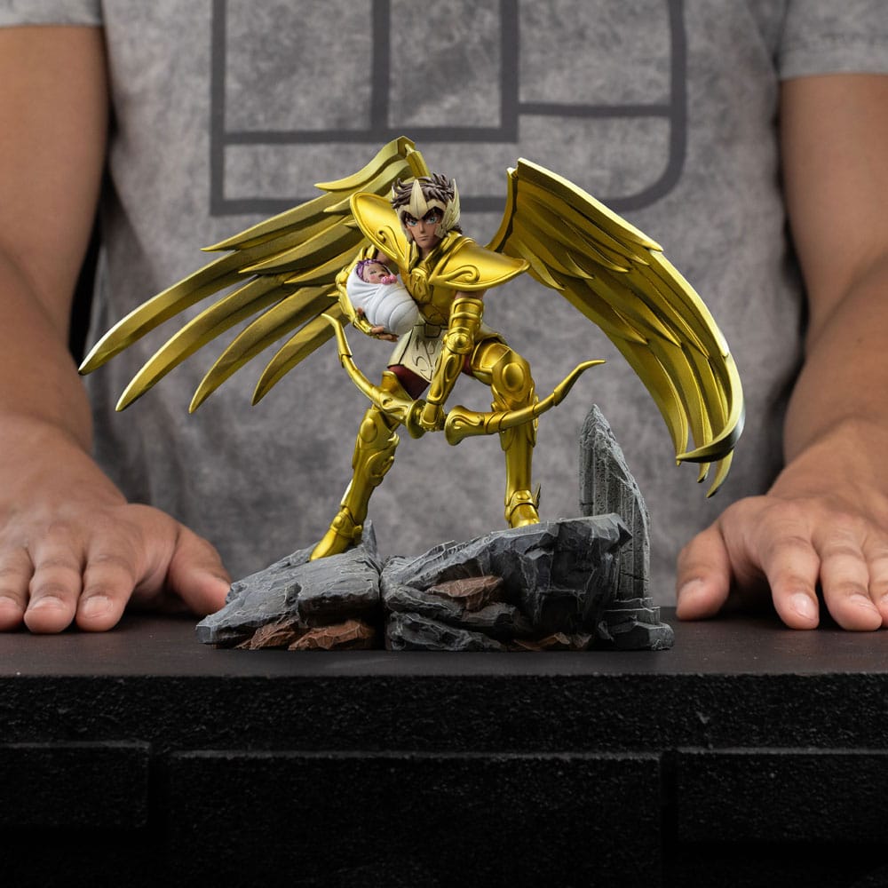 Saint Seiya Art Scale Statue 1/10 Sagittarius Aiolos 21 cm Image 3