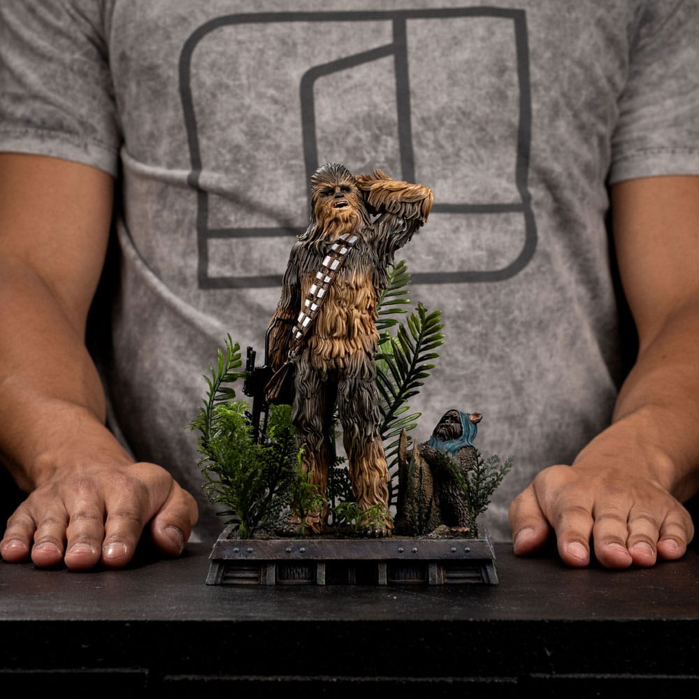 Star Wars Episode VI Art Scale Statue 1/10 Chewbacca and Tokkat 22 cm Image 12