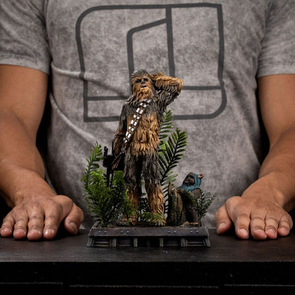 Star Wars Episode VI Art Scale Statue 1/10 Chewbacca and Tokkat 22 cm Image 12
