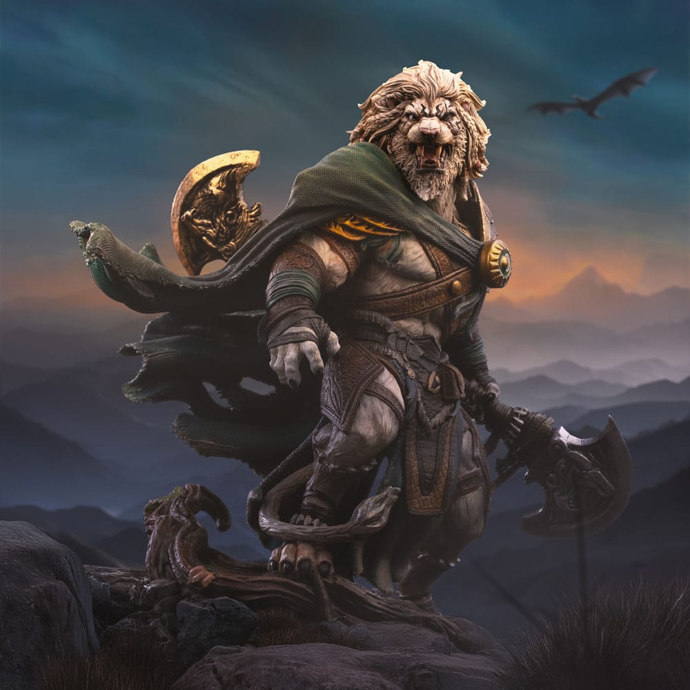 Magic The Gathering Art Scale Statue 1/10 Ajani Goldmane 26 cm Image 7