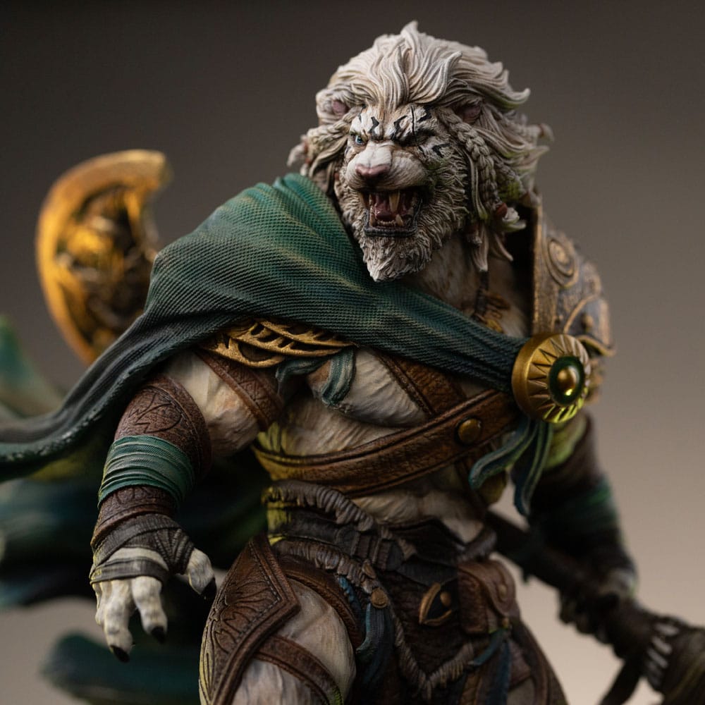 Magic The Gathering Art Scale Statue 1/10 Ajani Goldmane 26 cm Image 10