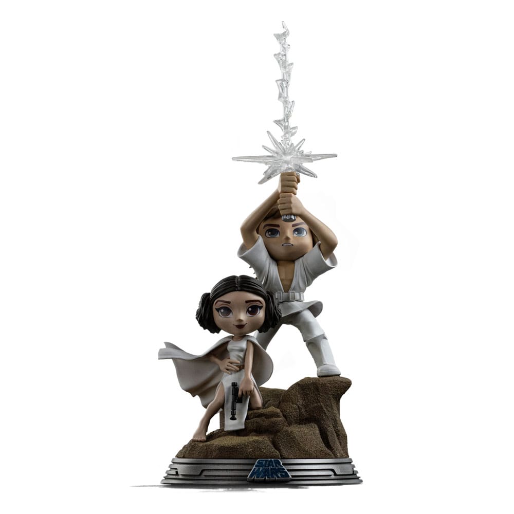 Star Wars Mini Co. PVC Figur Luke & Leia 30 cm Image 1