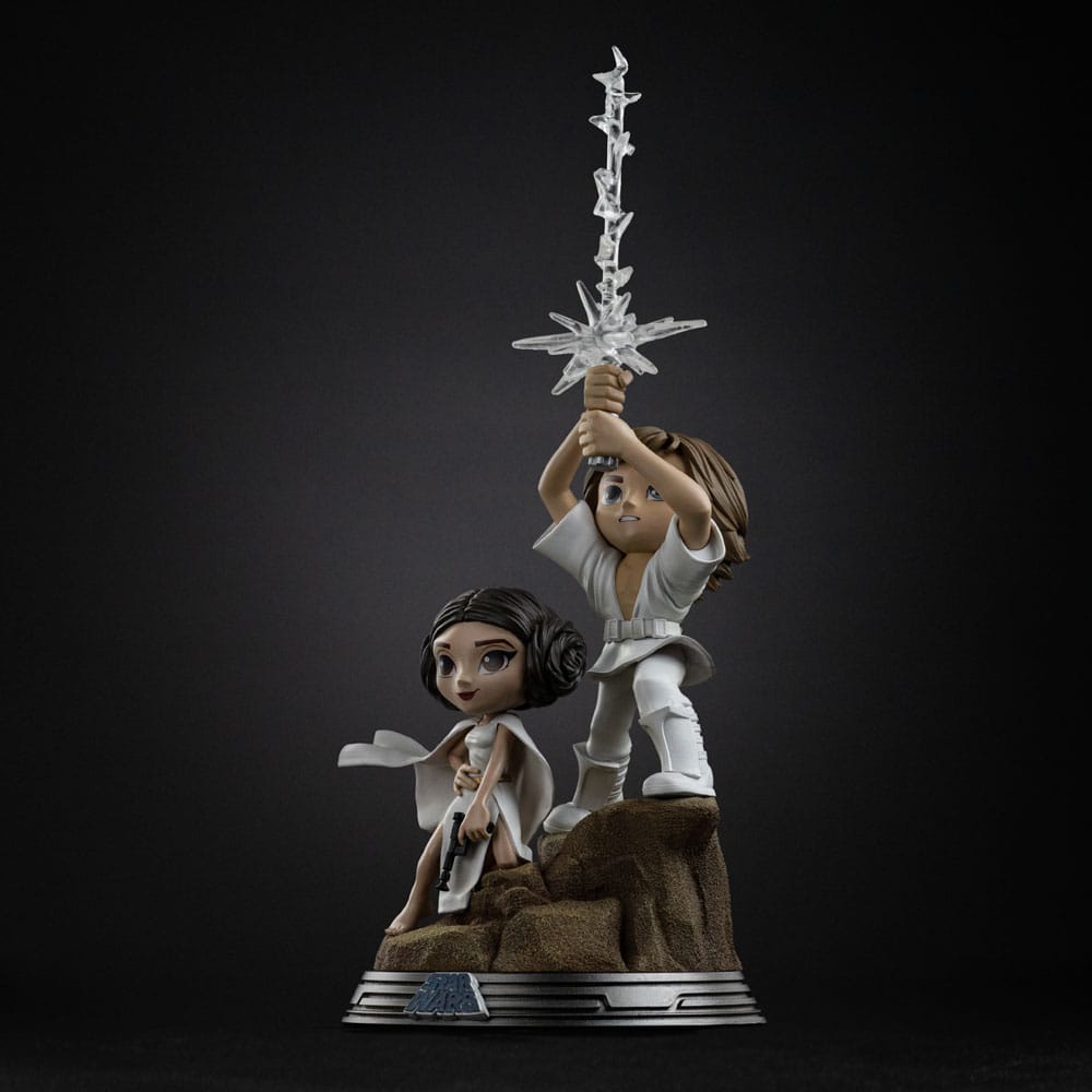 Star Wars Mini Co. PVC Figur Luke & Leia 30 cm Image 3