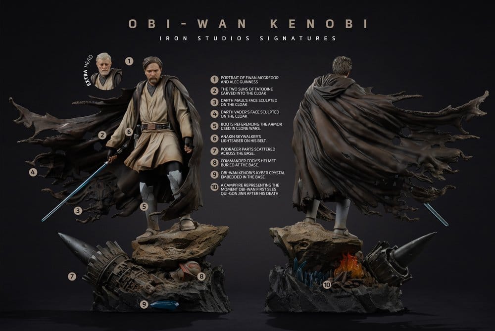 Star Wars Art Scale Statue 1/10 Obi-Wan Signatures 26 cm Image 5