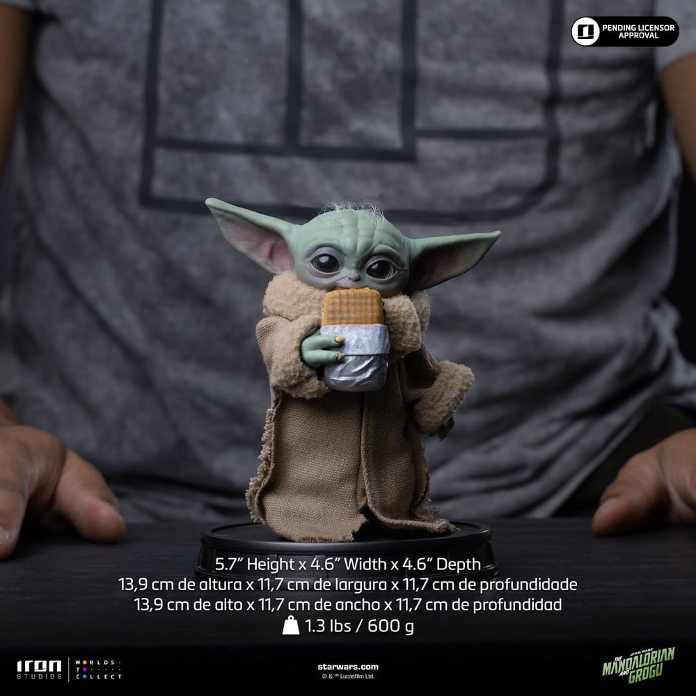 The Mandalorian & Grogu Grogu Collection Statue Grogu Food Cart Snack Image 2