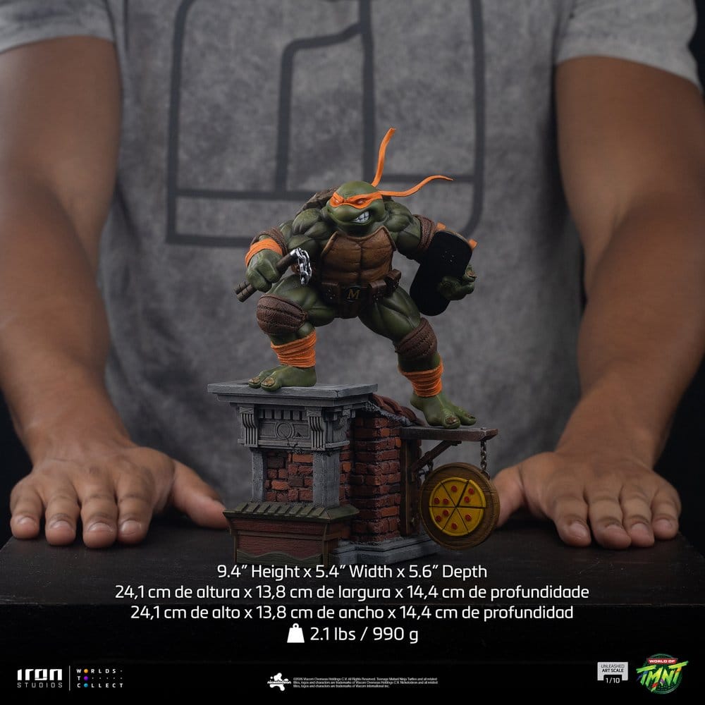 Teenage Mutant Ninja Turtles Art Scale Statue 1/10 Michelangelo Unleashed 24 cm Image 2