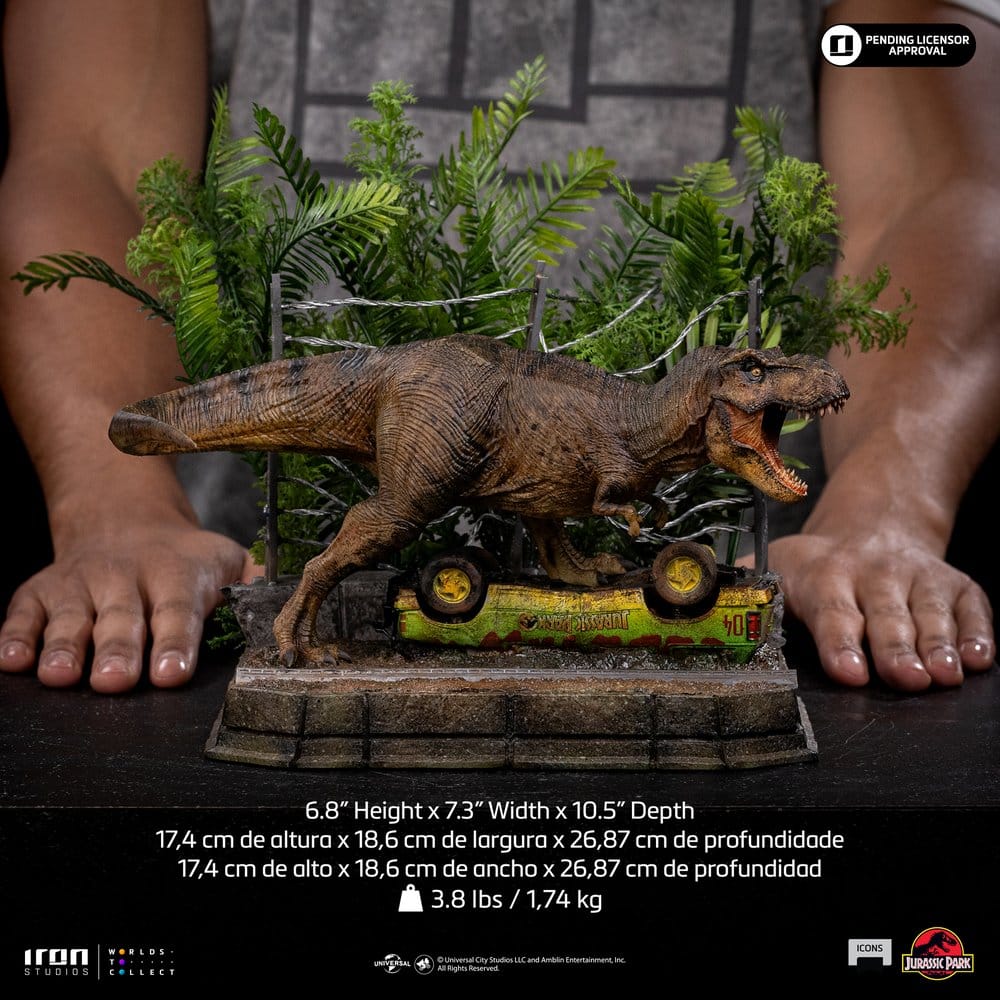 Jurassic Park Icons Statue T-Rex Breakout Set A 17 cm Image 2