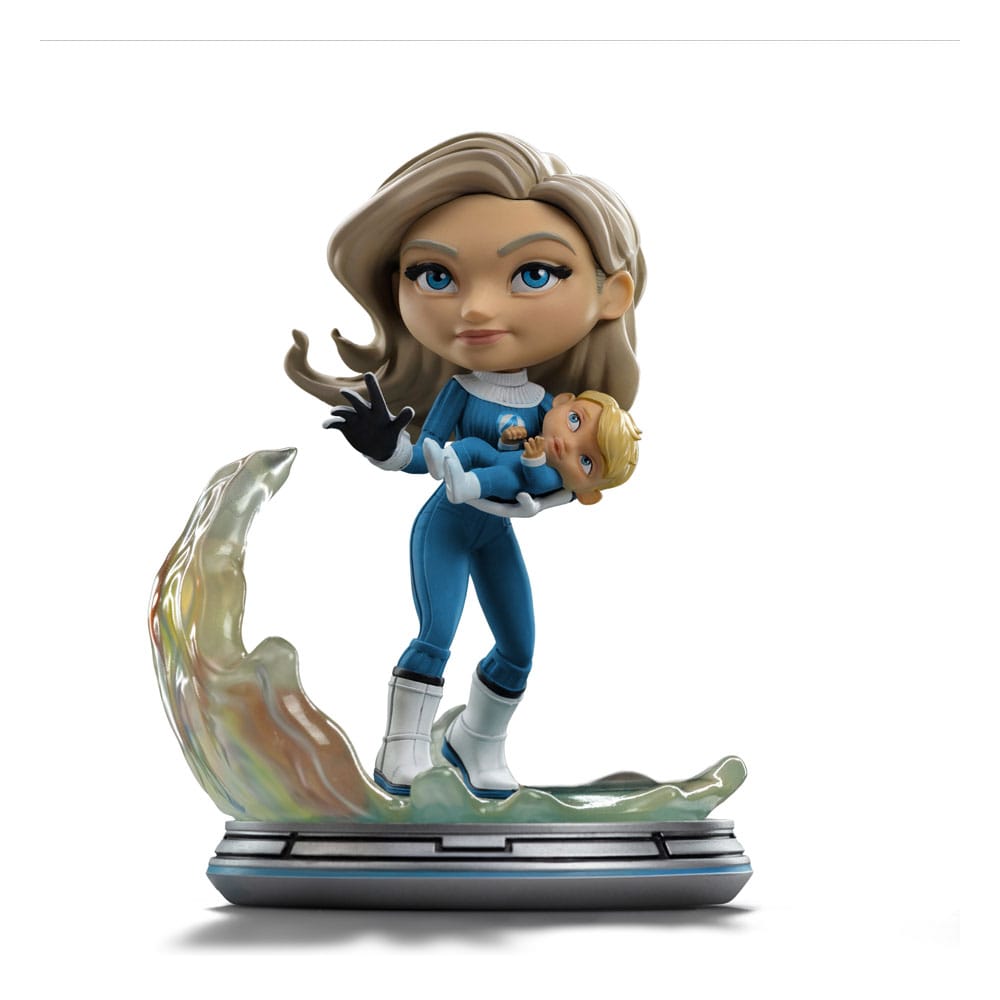 Fantastic Four Mini Co. PVC Figur Invisible Woman and Franklin 15 cm Image