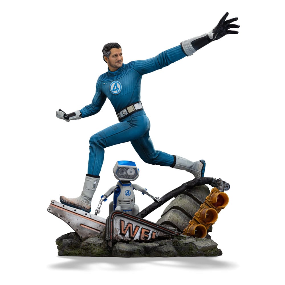 Fantastic Four Art Scale Statue 1/10 Mr. Fantastic and H.E.R.B.I.E 26 cm Image 1