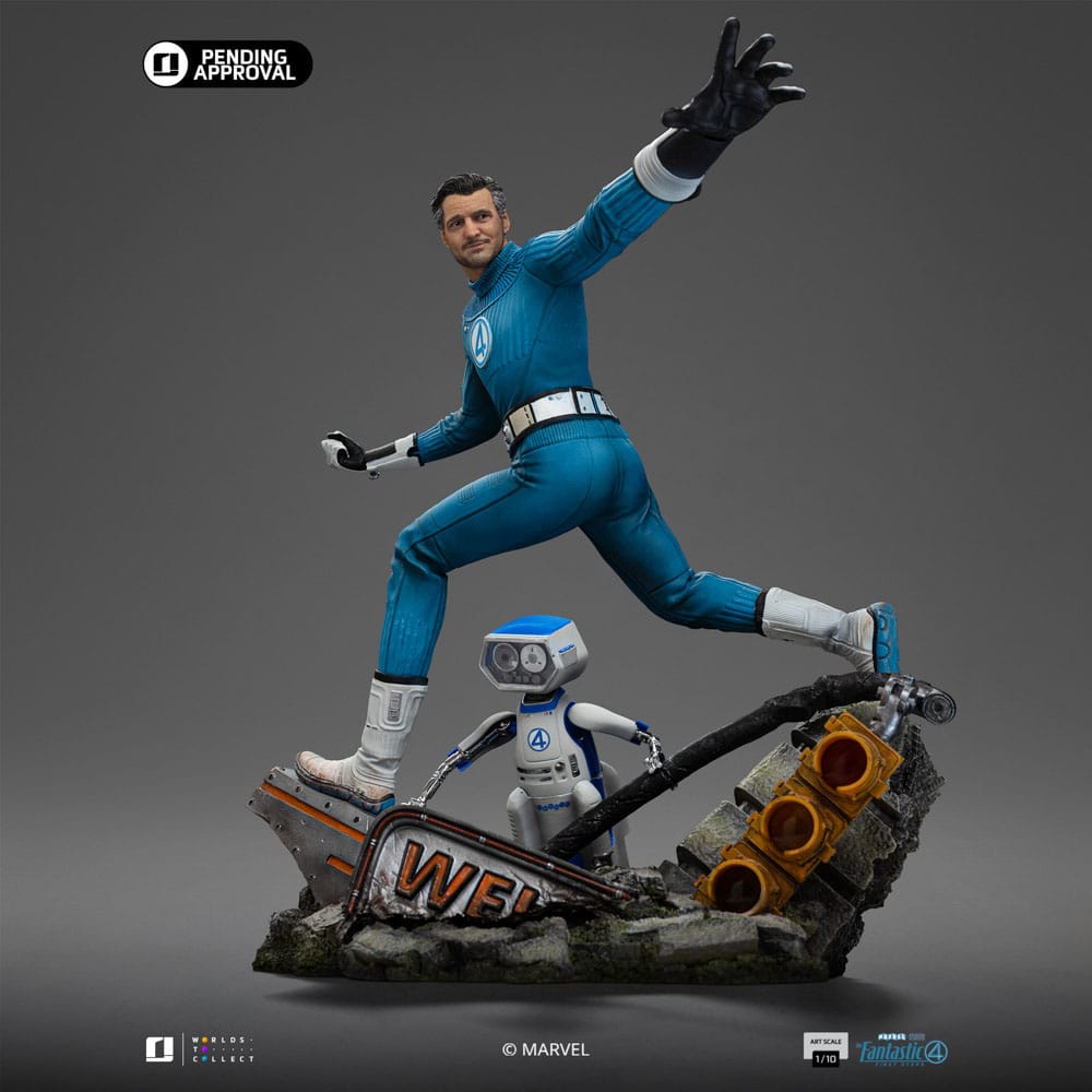 Fantastic Four Art Scale Statue 1/10 Mr. Fantastic and H.E.R.B.I.E 26 cm Image 8