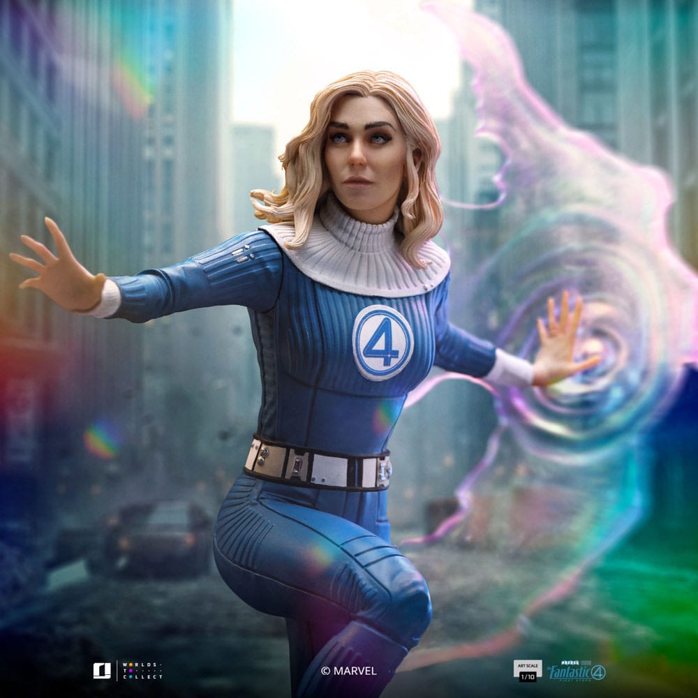 Fantastic Four Art Scale Statue 1/10 Invisible Woman and Franklin 28 cm Image 2