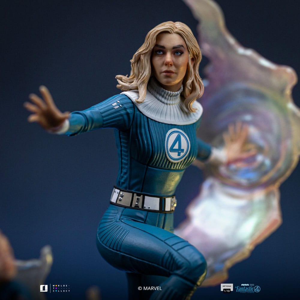 Fantastic Four Art Scale Statue 1/10 Invisible Woman and Franklin 28 cm Image 3