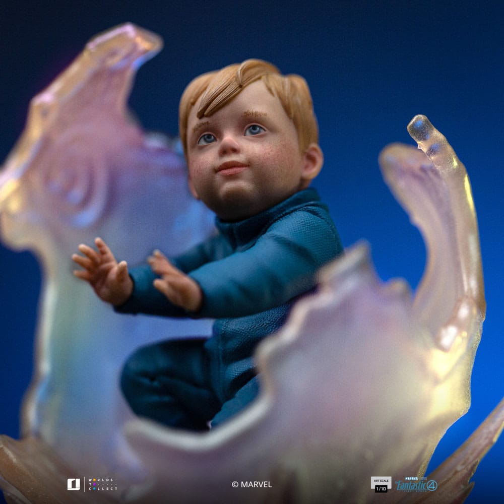 Fantastic Four Art Scale Statue 1/10 Invisible Woman and Franklin 28 cm Image 4