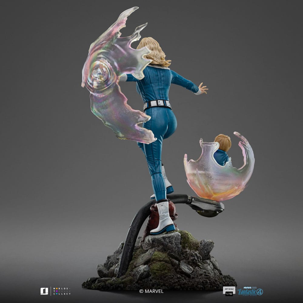 Fantastic Four Art Scale Statue 1/10 Invisible Woman and Franklin 28 cm Image 10