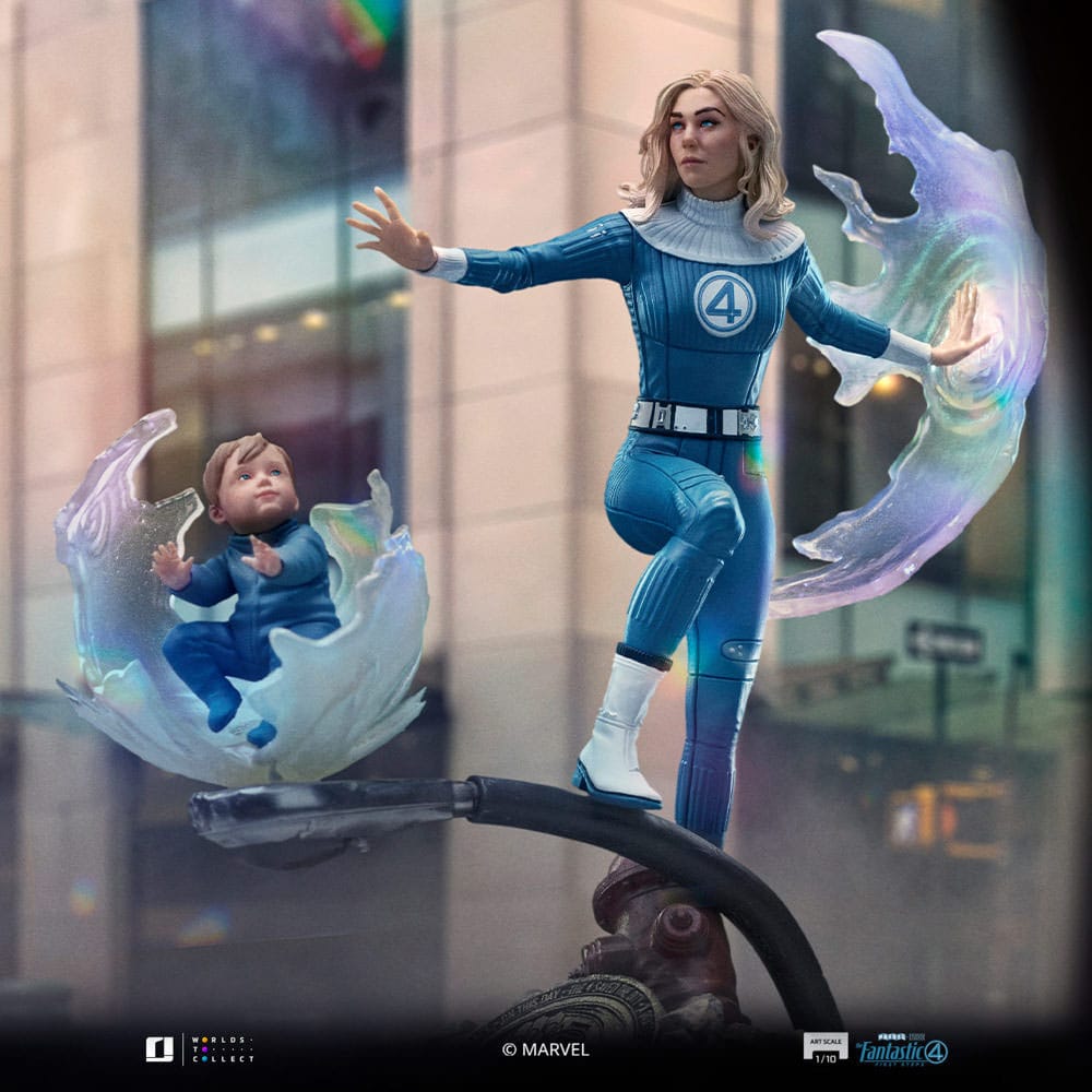 Fantastic Four Art Scale Statue 1/10 Invisible Woman and Franklin 28 cm Image 11