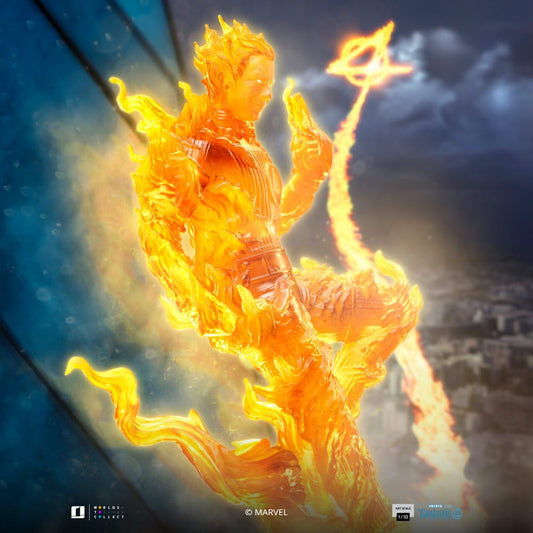 Fantastic Four Art Scale Statue 1/10 Human Torch 30 cm Image 2