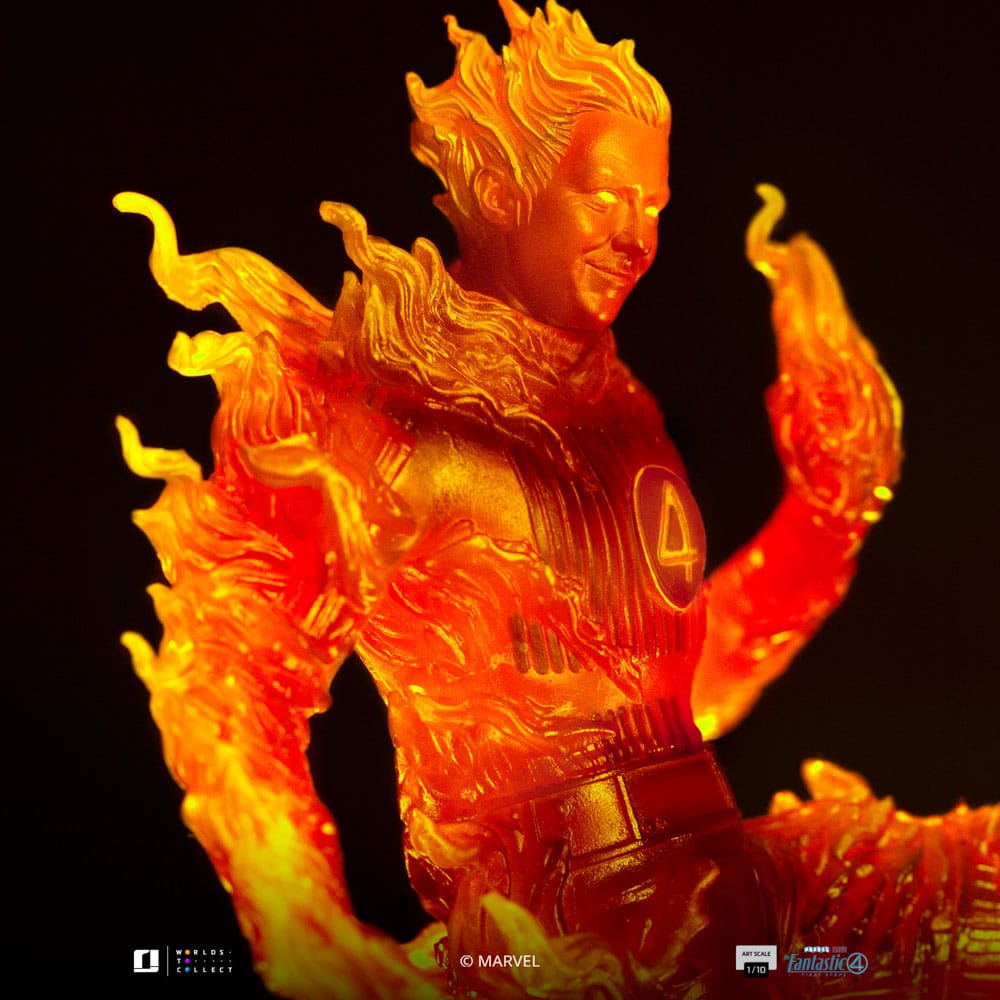 Fantastic Four Art Scale Statue 1/10 Human Torch 30 cm Image 4
