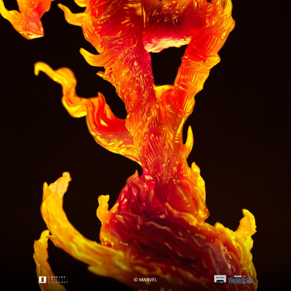 Fantastic Four Art Scale Statue 1/10 Human Torch 30 cm Image 6