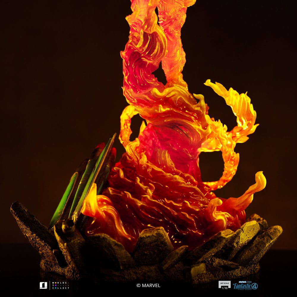 Fantastic Four Art Scale Statue 1/10 Human Torch 30 cm Image 7