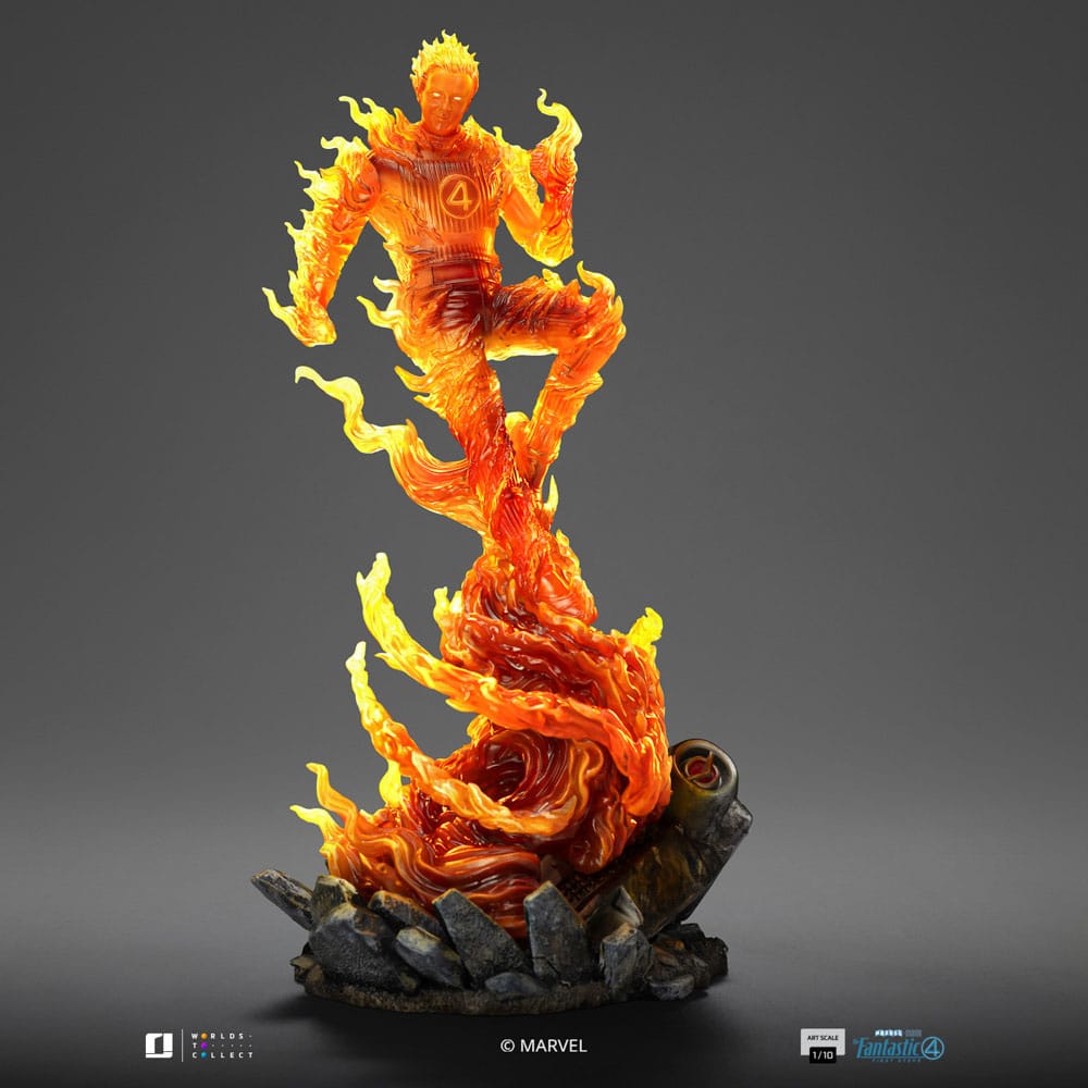 Fantastic Four Art Scale Statue 1/10 Human Torch 30 cm Image 9