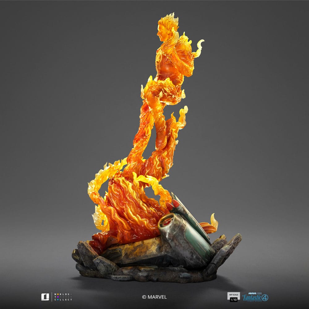 Fantastic Four Art Scale Statue 1/10 Human Torch 30 cm Image 10