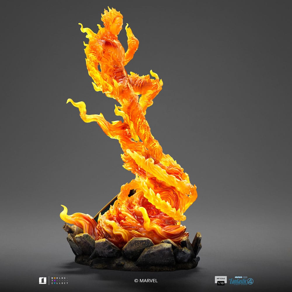 Fantastic Four Art Scale Statue 1/10 Human Torch 30 cm Image 11