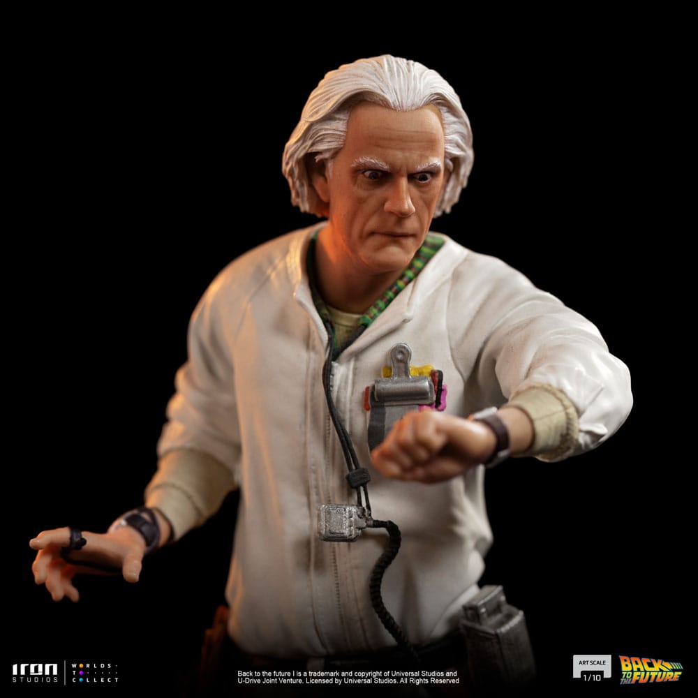Zurück in die Zukunft Art Scale Statue 1/10 Doc Brown 22 cm Image 10