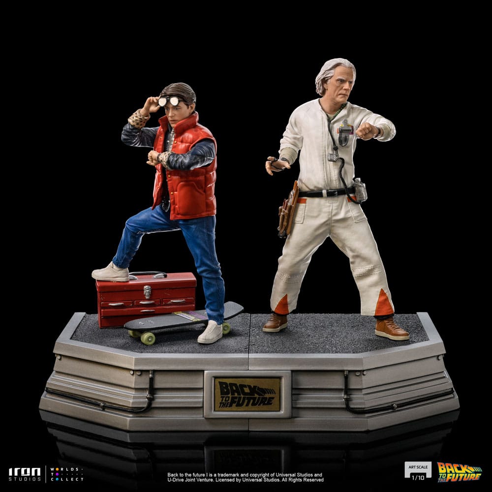 Zurück in die Zukunft Art Scale Statue 1/10 Doc Brown 22 cm Image 15