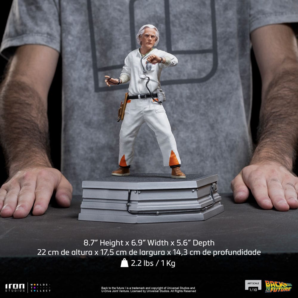 Zurück in die Zukunft Art Scale Statue 1/10 Doc Brown 22 cm Image 17