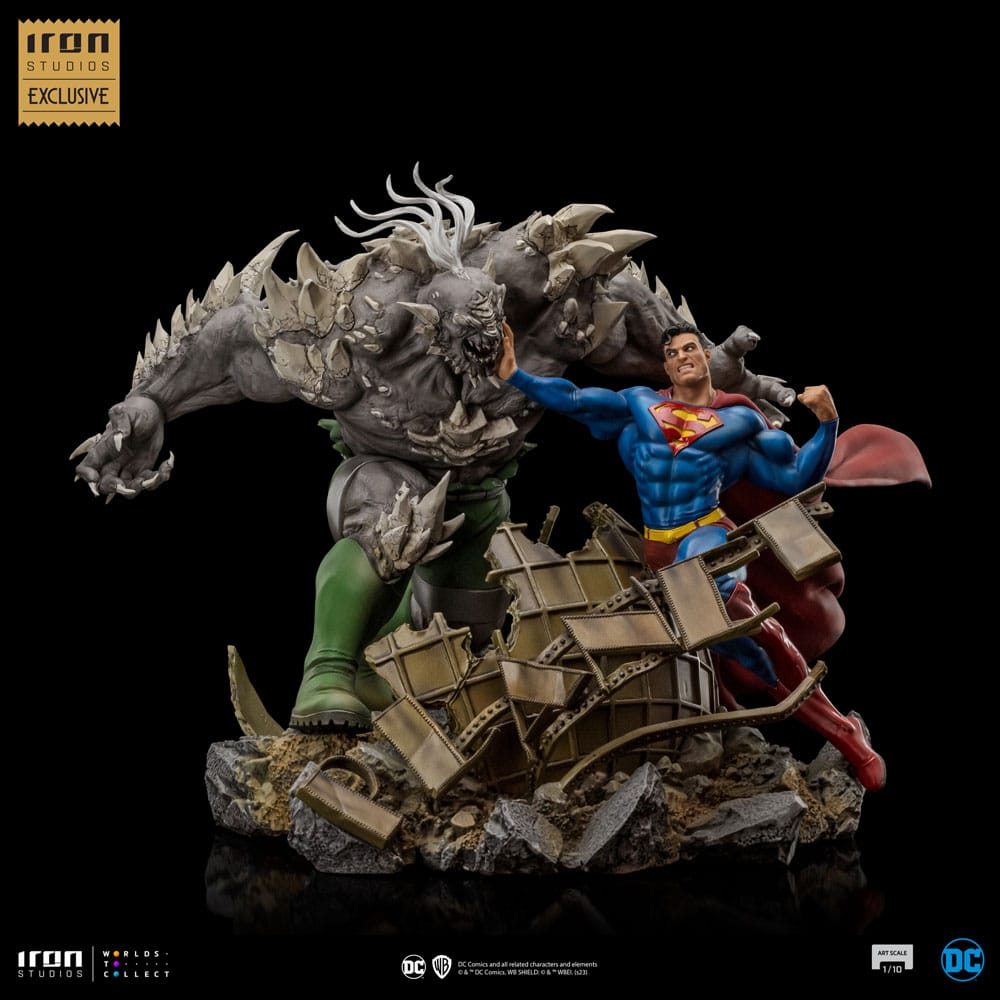 DC Comics BDS Art Scale Statue 1/10 Superman vs Doomsday heo EU Exclusive 30 cm Image 2
