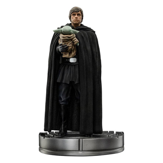 Star Wars The Mandalorian Art Scale Statue 1/10 Luke Skywalker und Grogu 21 cm Image 1