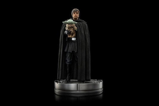 Star Wars The Mandalorian Art Scale Statue 1/10 Luke Skywalker und Grogu 21 cm Image 2