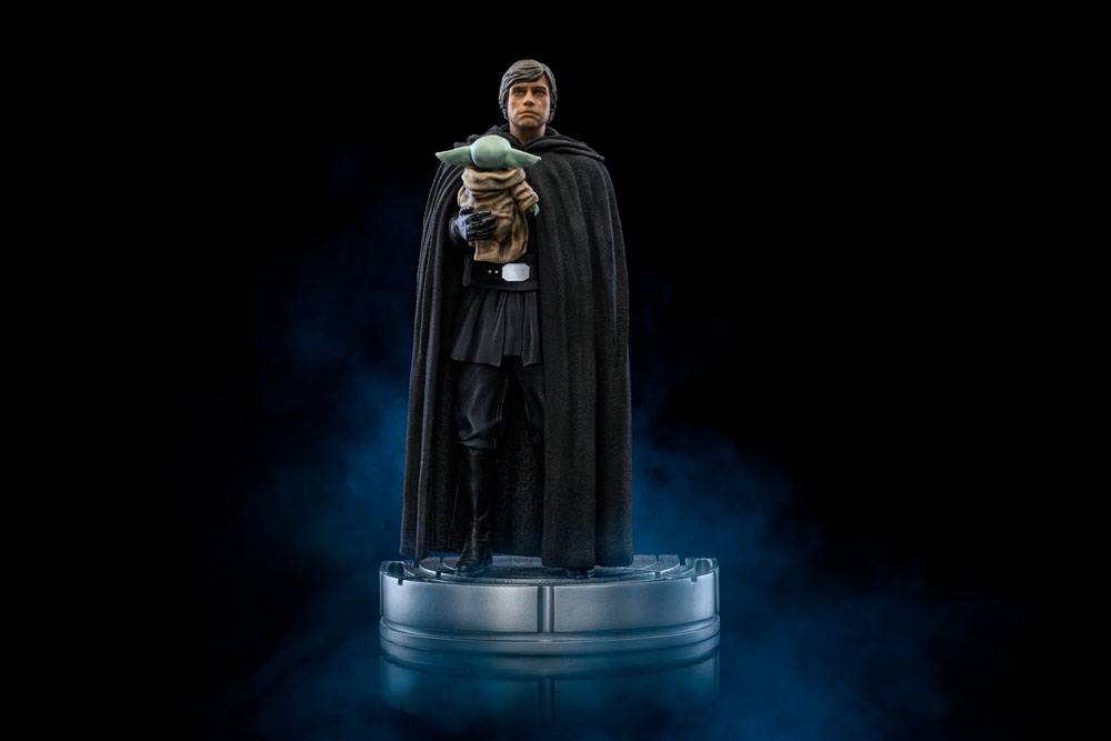 Star Wars The Mandalorian Art Scale Statue 1/10 Luke Skywalker und Grogu 21 cm Image 3
