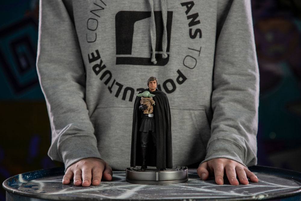 Star Wars The Mandalorian Art Scale Statue 1/10 Luke Skywalker und Grogu 21 cm Image 6
