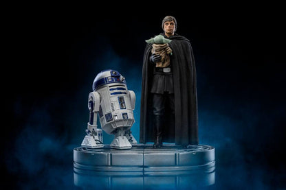 Star Wars The Mandalorian Art Scale Statue 1/10 Luke Skywalker und Grogu 21 cm Image 7