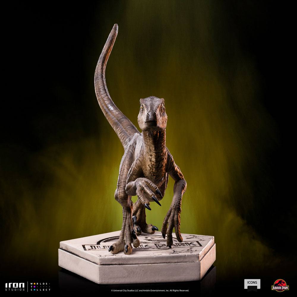 Jurassic World Icons Statue Velociraptor B 9 cm Image 8