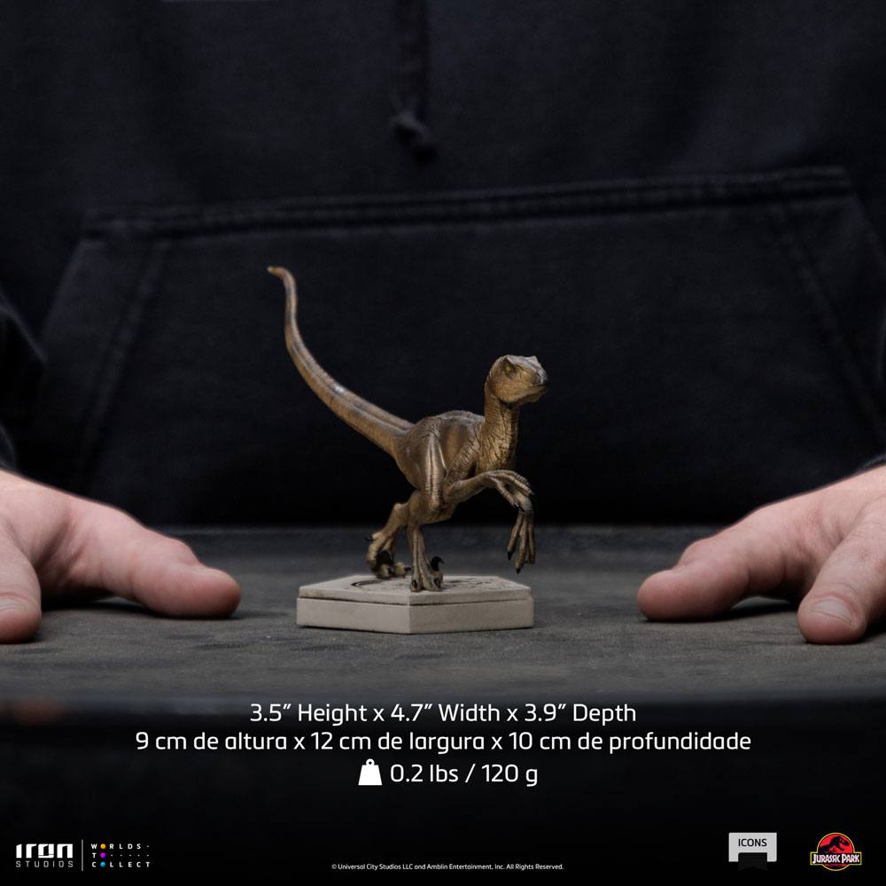 Jurassic World Icons Statue Velociraptor B 9 cm Image 10