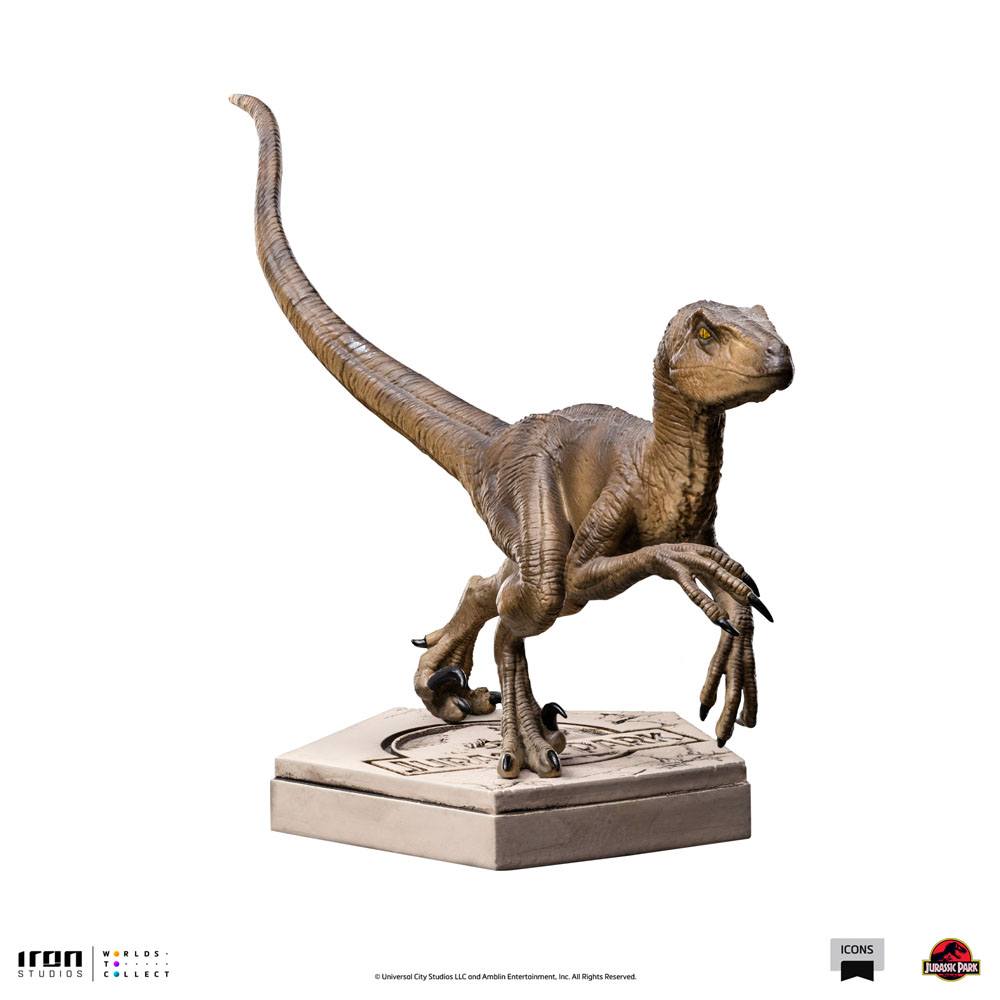 Jurassic World Icons Statue Velociraptor B 9 cm Image 11