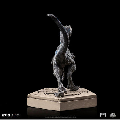 Jurassic World Icons Statue Velociraptor Blue 9 cm Image 5