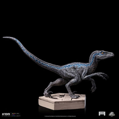 Jurassic World Icons Statue Velociraptor Blue 9 cm Image 6