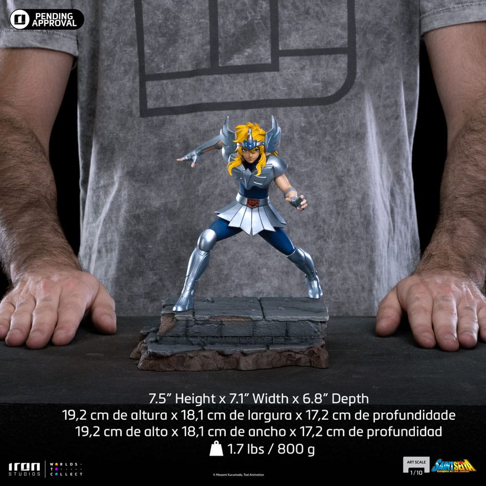 Saint Seiya Art Scale Statue 1/10 Cygnus Hyoga 19 cm Image 11